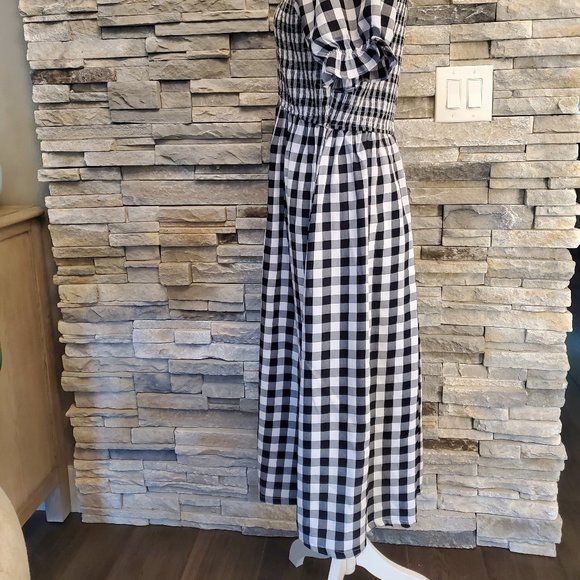 Black Gingham Dress - Picture 6 of 10